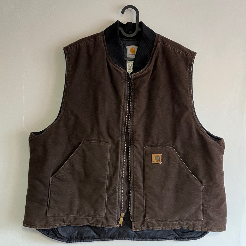 Brown carhartt vest xxl